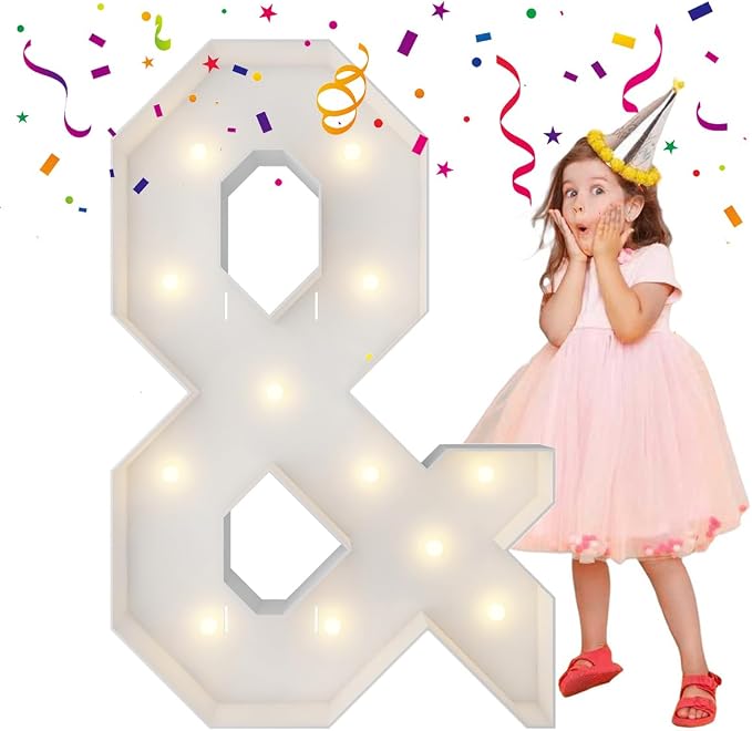 Merry Mosaics Marquee Light Up Letters, Large Marquee Letters, Mosaic Balloon by MerryMosaics