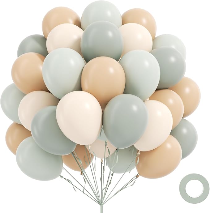 60pcs Neutral Balloons 12inch by Unknown