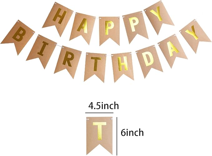 Happy Birthday Banner Birthday Party Supplies - Image 2