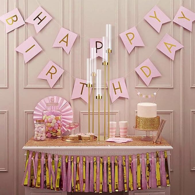 Tall 5 Arm Candle Holder for Wedding Table, 39.4'' Tall Candelabra - Image 2