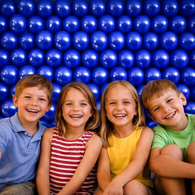 Royal Blue Balloons 100 Pack, 12 Inch Round Latex Helium Blue Balloon, - Image 2