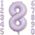 Cream Purple Number 8 Balloon 40 Inch, Foil Digit by Unknown