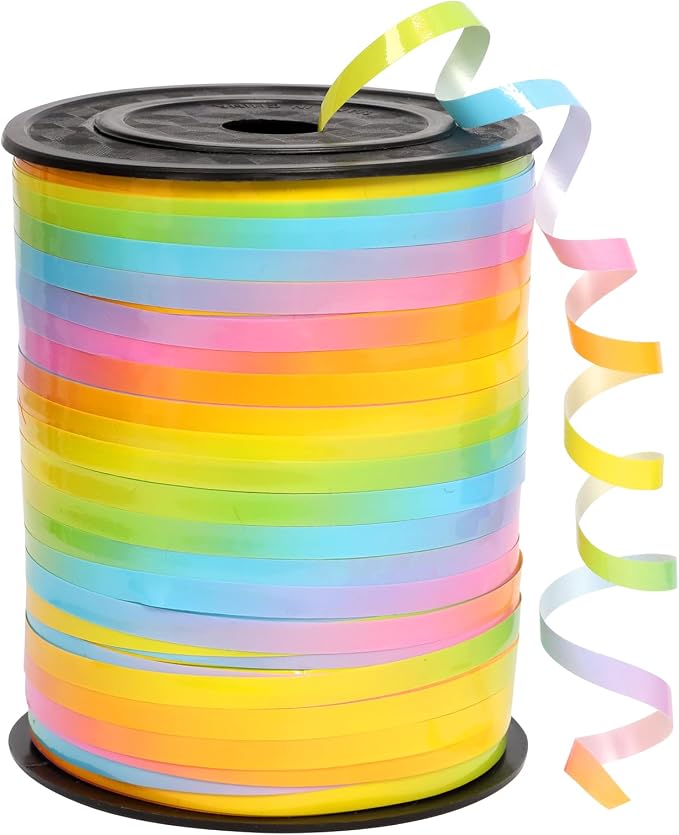 Balloon String, Kaluofan Wide Curling Ribbon, Extra Long 1/5" Wide x 500Yd | by Kaluofan