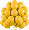 PartyWoo Mustard Yellow fall Latex Helium Birthday Balloons 101pcs | 12 Inch by PartyWoo