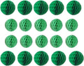 20pcs 3''6'' Tissue Honeycomb Balls Green Paper Honeycomb Balls Decoration | by ZGjoy