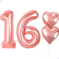 Sweet 16th Birthday Decorations, 40 inch Large Sweet16 Balloon Numbers by Unknown