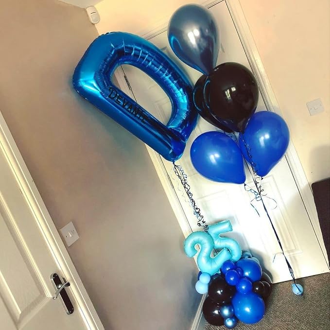 Blue Letter V Balloon, V Balloons Letter - Image 5