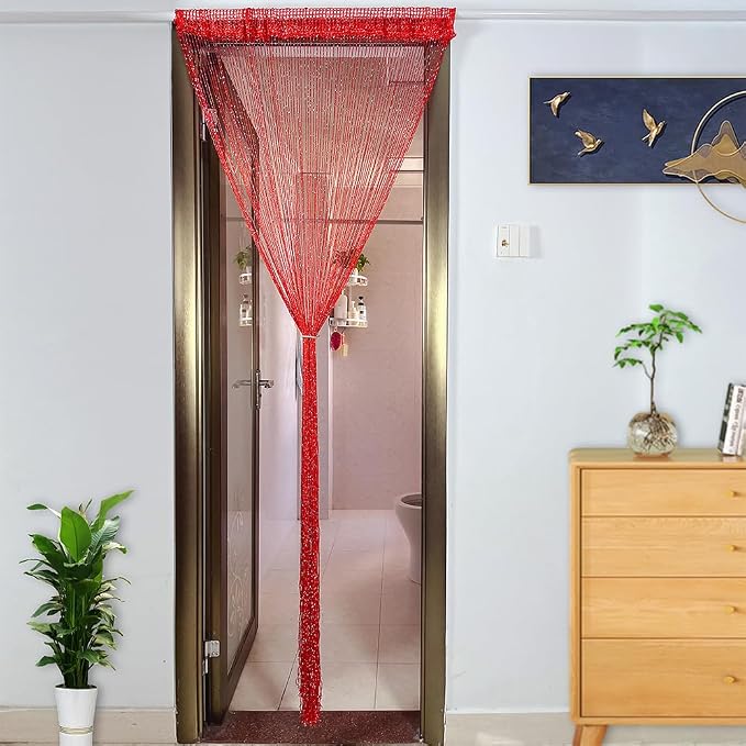 Home Decor Sequin Curtain for Doorway, Door String Curtains, 39x79 inch Hanging - Image 3