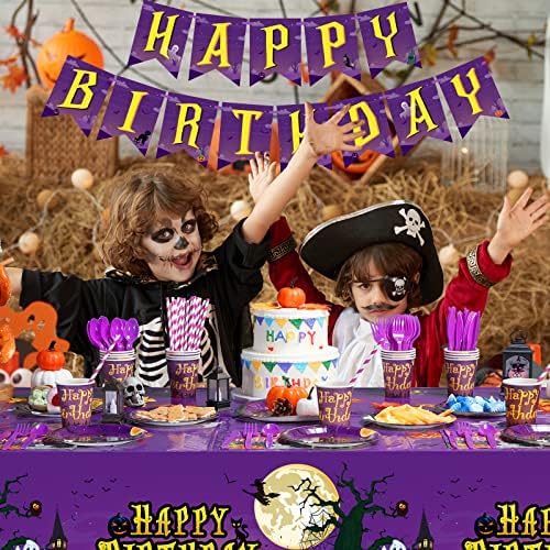 Pajean 195 Pcs Halloween Birthday Party Set, Serve 24 Guest - Image 3