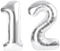 Numbers 10 Balloon 40Inch Silver Balloons by Argthjy