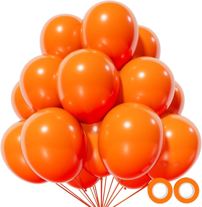 110pcs Orange Balloon 12 inch by KUULBELAballoons