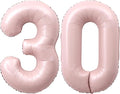 40 Inch Light Pink Number 30 Balloon 0-9 30th Foil Big Giant | Digital by SULALABOO