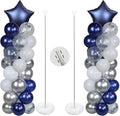 2 Set Balloon Column Kit With Balloons, Reusable Metal Telescopic Balloon Tower by PIXHOTUL