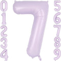 Light Purple Number 7 Balloon, 40 Inch Big Large Foil Helium Number Balloons by AIQINHU
