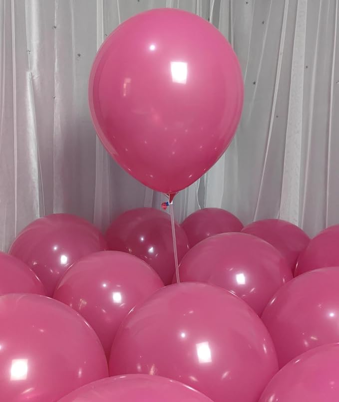 90 Pack Hot Pink Balloons 18 inch Hot Pink Latex Party big Balloon Bulk - Image 5