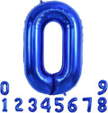 TONIFUL 40 Inch Navy Blue Number 0 Balloons Large Foil Birthday Party Decor | by TONIFUL