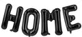 Black HOME Balloons 40 Inch, Large HOME Letter Banner by Xinvery