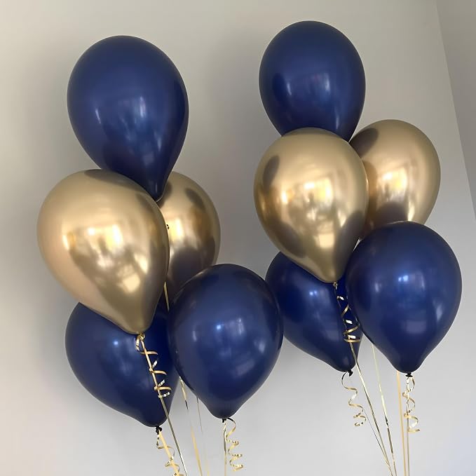 Voircoloria 110pcs Navy Blue Dark Blue Latex Party Balloons, 12inch | - Image 4