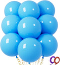 32Pcs Blue Big Balloons 18 Inch, Round Large Latex Party Balloons by Qikoolaa