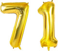 Number 71 Balloons for 71st Birthday Party Decorations, 0-100 Large No.71 by Joycard