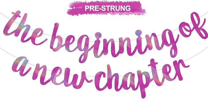 BEISHIDA Rainbow Purple Pre-Strung The Beginning of A New Chapter Banner | by Beishida