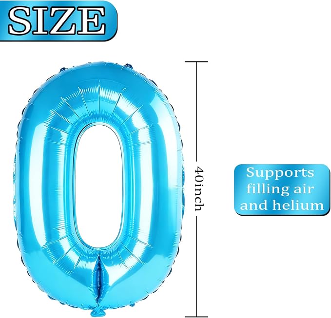 40 Inch Number 54 Balloons for 54th Birthday Party Decorations, 0-100 Jewelry - Image 4