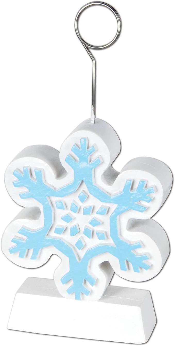 Beistle 1-Pack Snowflake Photo/Balloon Holder - Image 2