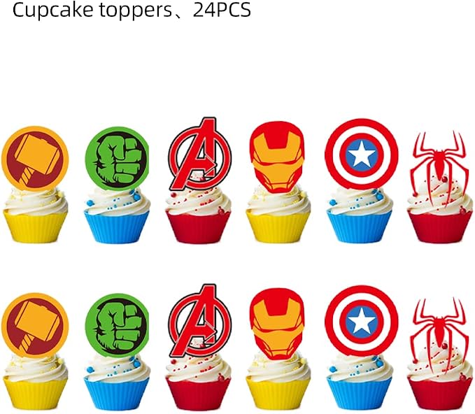 25PCS Cake Toppers Cupcake Toppers Cake Decorations Birthday Party Supplies - Image 3