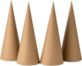 Crafjie 4PCS Paper Mache Cones Open Bottom 13.75x5 in, Paper Cone by Crafjie