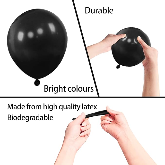 200pcs Black Balloons 5 Inch, Small Mini Latex Balloons - Image 5