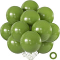 Olive Green Balloons 18 Inch 24 Pack Matte Helium Latex Round Balloons by KALOR