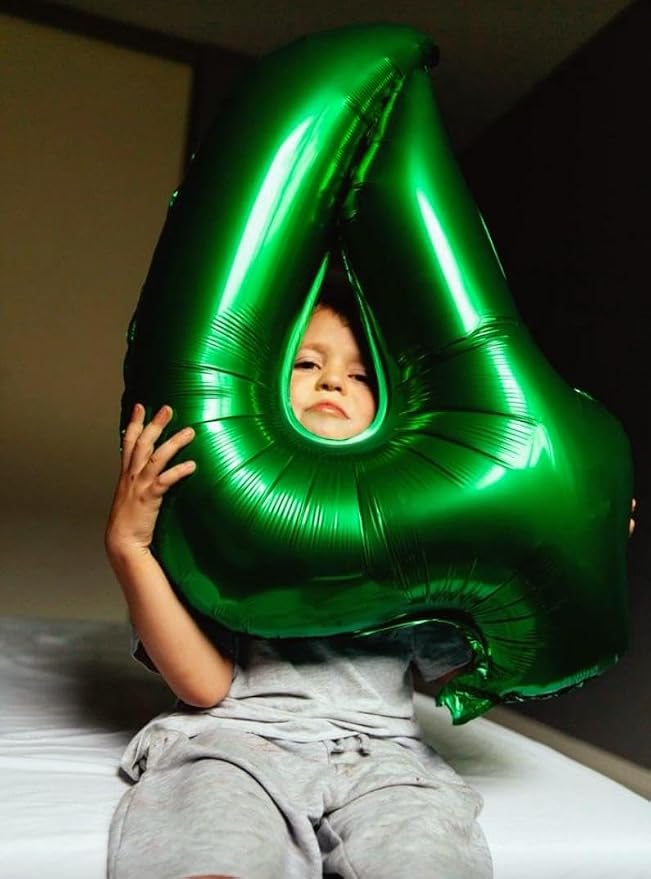 40 Inch Green Large Number 24 42 Birthday Balloon, Giant Number 24 42 Balloons - Image 6