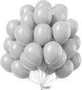 PartyWoo Gray Balloons 50pcs Matte Grey Latex Helium Balloons 12 Inch | Baby by PartyWoo