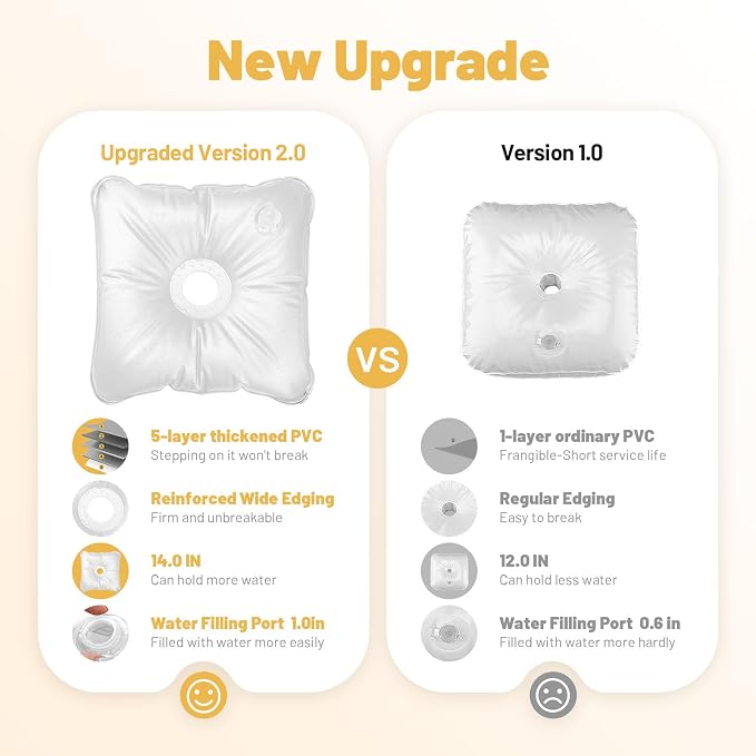 8 Pack Water Weight Bags for Balloon Column Stand and Balloon Arch | Upgraded - Image 6