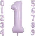 40" Pastel Purple Foil Number 1 Balloon by TNCDJKPA