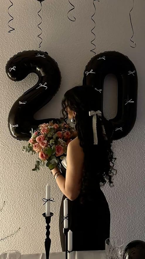 Number Balloon 40 Inch Black Number 25 - Image 2