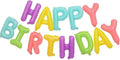 Candy Happy Birthday Balloons Banner 16 Inch Mylar Foil Letters by WESTGO