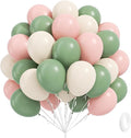 Pink and Green Balloons by Leraqertra