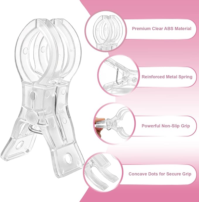10 Pcs 3.5 Inch Clear Balloon Arch Clips - Image 4