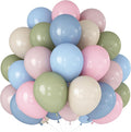 Pastel Pink Blue Green Balloons 12INCH 60PCS Goose Floral Birthday | Wildflower by Paeyeq
