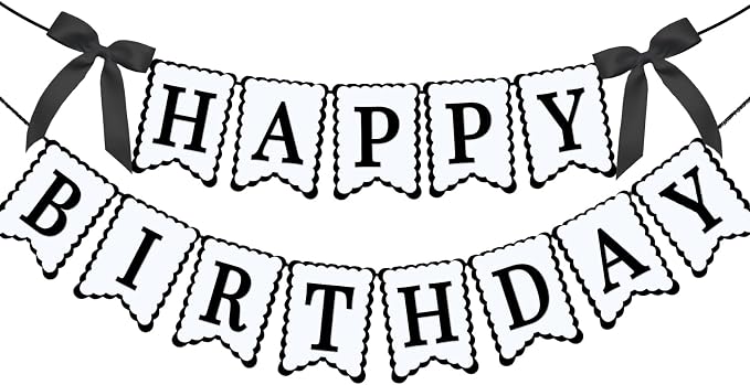 Bow Happy Birthday Banner for Bow Birthday Decorations Pink Bows Garland for by JOTTING