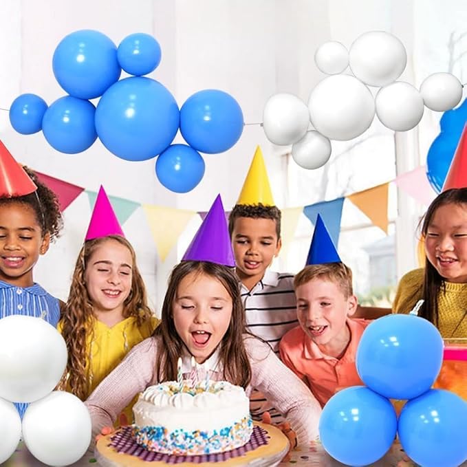 Reusable Inflatable Balloon Garland Arch Kit, 18ft 3/7 PCS Linked Pvc Balloons - Image 6