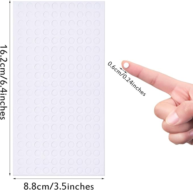 Outus 2400Pcs Foam Dots 3D Adhesive, 12 Sheets Foam Pop Dots - Image 2