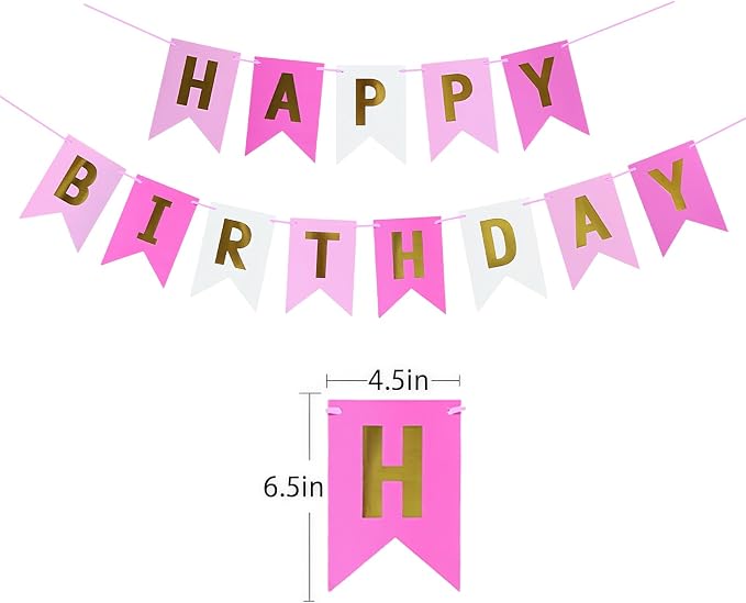 Happy Birthday Banner Birthday Party Supplies - Image 2