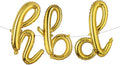16 Inch HBD Balloons for Boho Birthday Party Decorations by RUIANSI