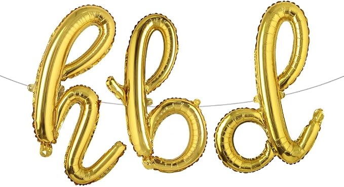 16 Inch HBD Balloons for Boho Birthday Party Decorations by RUIANSI