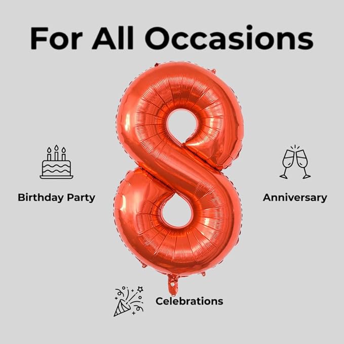 Number 18 Balloon Foil Mylar Balloons - Image 5