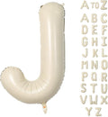 Biapian 40 Inch Letter J Balloons, Giant Cream J Foil Balloon, Big Single by BIAPIAN
