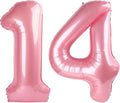 Number Balloons 14 Balloon 40 inch Pearl Pink by Enyeopd