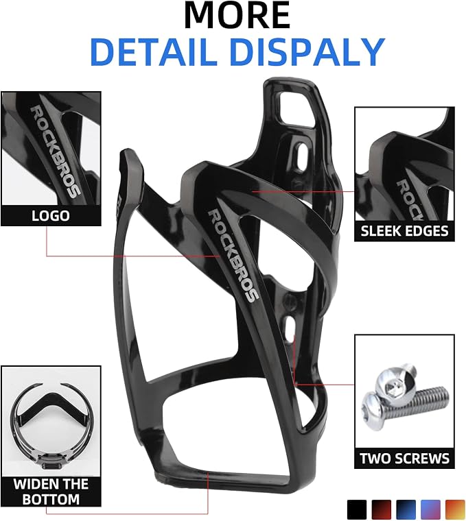 ROCKBROS Bike Water Bottle Holder Ultra-Light Bicycle Bottle Cages - Image 3